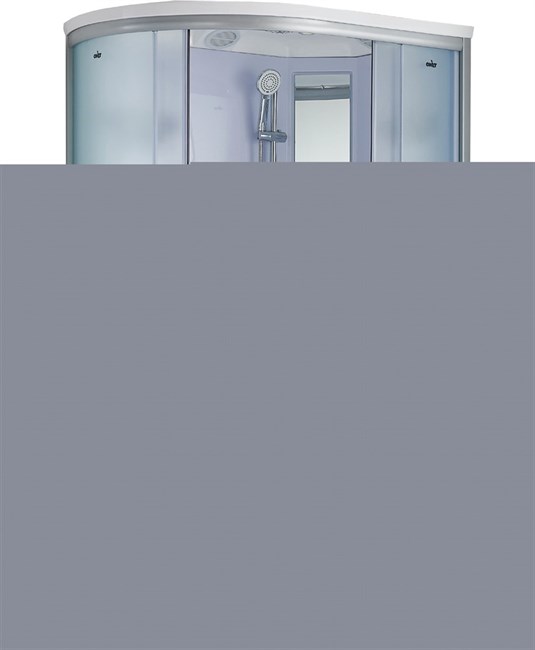 TIMO Standart Душевая кабина прямоугольная-асимметричная, размер 120х85 см, профиль - матовый / стекло - матовое, двери раздвижные - фото 252703