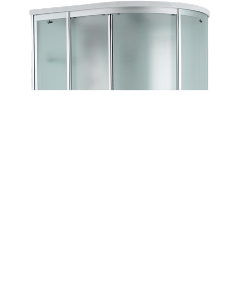 TIMO Comfort Душевая кабина прямоугольная-асимметричная, размер 120х85 см, профиль - хром / стекло - матовое, двери раздвижные - фото 252820