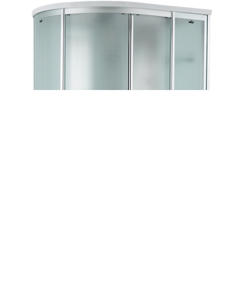 TIMO Comfort Душевая кабина прямоугольная-асимметричная, размер 120х85 см, профиль - хром / стекло - прозрачное, двери раздвижные - фото 252822