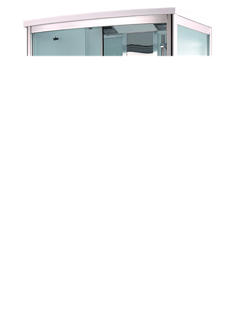 TIMO Comfort Душевая кабина прямоугольная-асимметричная, размер 120х90 см, профиль - хром / стекло - матовое, двери раздвижные - фото 252826