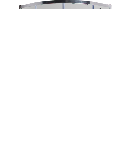 TIMO Altti Душевой уголок четверть круга, размер 100х100 см, профиль - хром / стекло - матовое, двери раздвижные - фото 252937