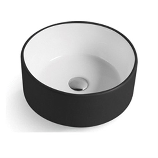 COMFORTY Раковина-чаша круглая диаметр 40 см, цвет черный - фото 255057