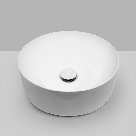 COMFORTY Раковина накладная круглая диаметр 40 см, цвет белый - фото 255173