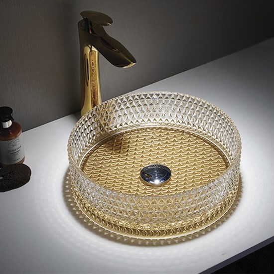 COMFORTY Раковина-чаша  диаметр 35 см, цвет золото - фото 255644