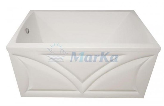 1MARKA Elegance Ванна прямоугольная пристенная размер 120х70 см, цвет белый - фото 258268