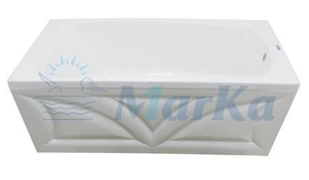 1MARKA Elegance Ванна прямоугольная пристенная размер 130х70 см, цвет белый - фото 258269