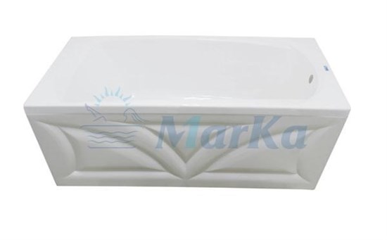 1MARKA Elegance Ванна прямоугольная пристенная размер 160х70 см, цвет белый - фото 258272