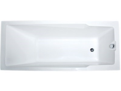 1MARKA Raguza Ванна прямоугольная пристенная размер 190х90 см, цвет белый - фото 258292