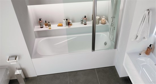 1MARKA Classic Ванна прямоугольная пристенная размер 120х70 см, цвет белый - фото 259059
