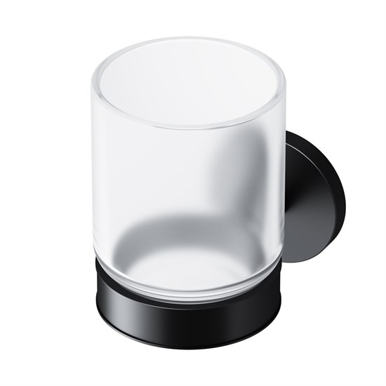 AM.PM X-Joy Стеклянный стакан с настенным держателем черный, черный - фото 263709