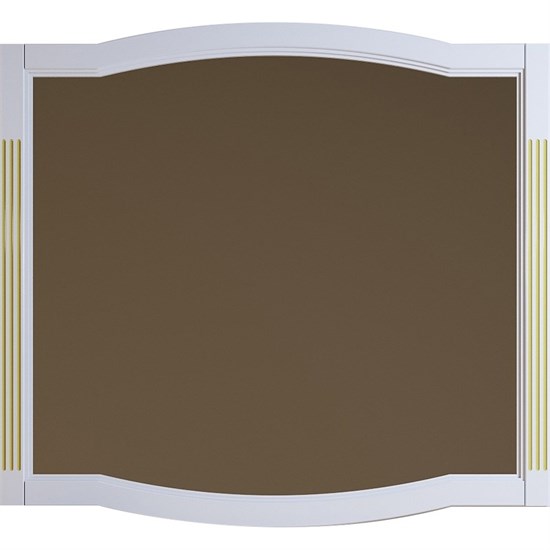 OPADIRIS Лаура Зеркало 120 см, белый матовый с золотой патиной - фото 263935