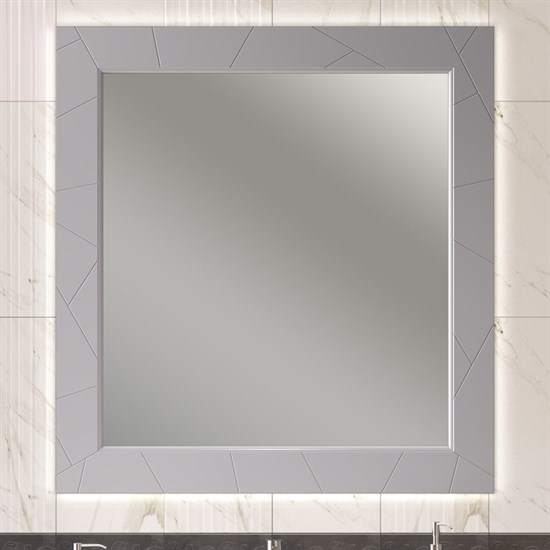 OPADIRIS Луиджи Зеркало с подсветкой 100 см, цвет серый матовый - фото 263953