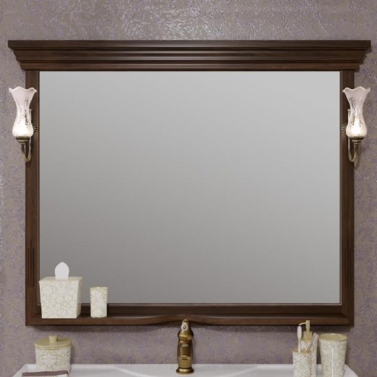OPADIRIS Риспекто Зеркало с подсветкой 130 см, цвет орех антикварный - фото 264043