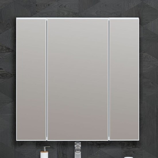 OPADIRIS Арабеско Зеркальный шкафчик с подсветкой 80 см, цвет белый - фото 264072