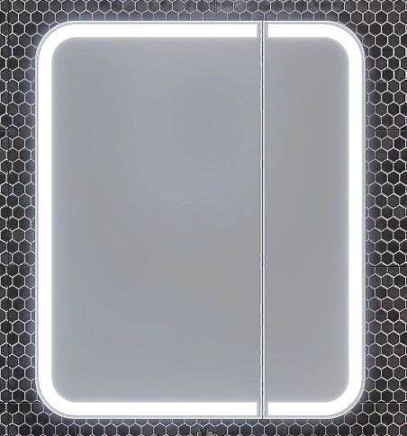 OPADIRIS Элеганс Зеркальный шкафчик с подсветкой 80 см - фото 264117