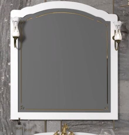 OPADIRIS Лоренцо Зеркало с подсветкой 100 см, цвет белый матовый - фото 265190