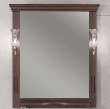 OPADIRIS Риспекто Зеркало с подсветкой 80 см, цвет орех антикварный - фото 265204