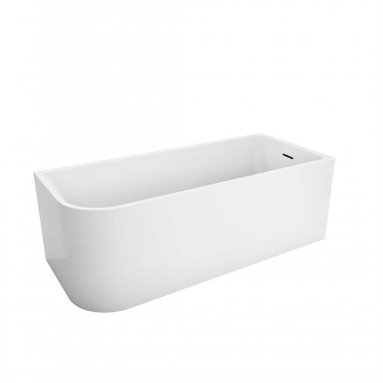 BELBAGNO Ванна акриловая полукруглая угловая размер 170x70 см, цвет белый - фото 267492
