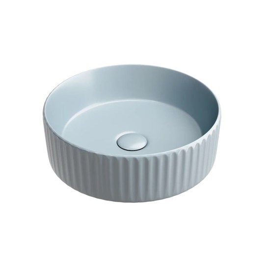 CERAMICA NOVA Element Умывальник чаша накладная круглая (цвет Серо-Голубой Матовый) 360*360*115мм - фото 270557