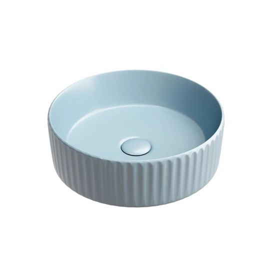 CERAMICA NOVA Element Умывальник чаша накладная круглая (цвет Голубой Матовый) 360*360*115мм - фото 270564