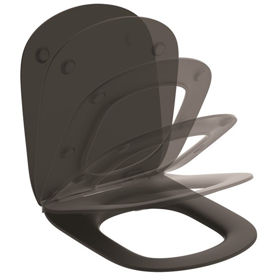 IDEAL STANDARD TESI Крышка-сиденье для унитаза с микролифтом, черный матовый - фото 271089