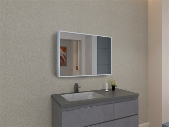 ESBANO Зеркальный шкаф с подсветкой размер: 90х70х14 - фото 271924