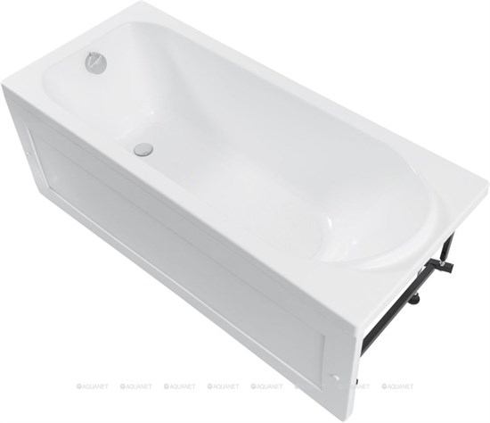 AQUANET Nord Ванна акриловая прямоугольная встраиваемая / пристенная размер 160x70 см с каркасом, белый - фото 272984