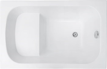 AQUANET Seed Ванна акриловая прямоугольная встраиваемая / пристенная размер 110x70 см с каркасом, белый - фото 273101