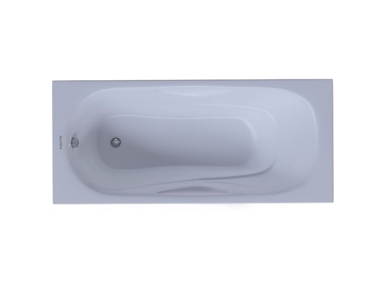 AQUATEK Гамма Ванна чугунная эмалированная 1500x750 мм в комплекте с 4-мя ножками без ручек, цвет белый - фото 276325