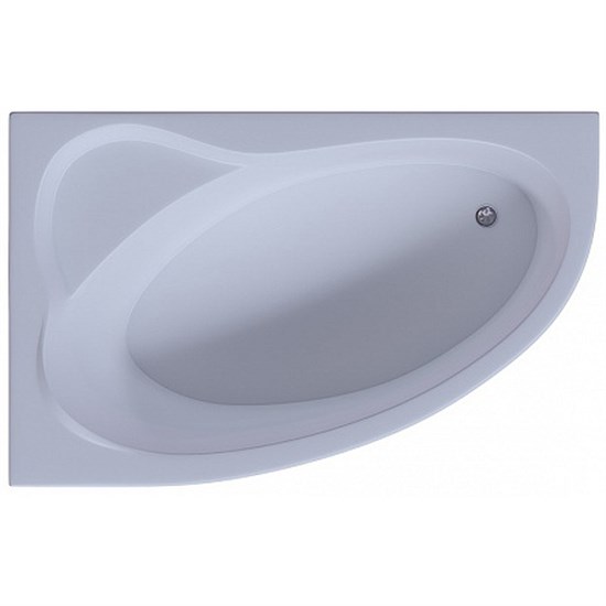 AQUATEK Фиджи Ванна пристенная L асимметричная без панелей, каркаса и слив-перелива размер 170x110 см, белый - фото 276767