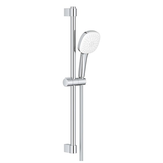 GROHE Tempesta Cube 110 Душевой гарнитур, 2 режима струи, душевая штанга 600 мм, шланг 1750 мм, хром GROHE-26748003 - фото 277886