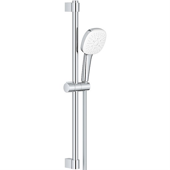 GROHE Tempesta Cube 110 Душевой гарнитур, 3 режима струи, душевая штанга 600 мм, шланг 1750 мм, 8.4 л/мин, хром GROHE-27579003 - фото 277898