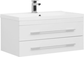 AQUANET Тумба с раковиной Нота подвесная 90 белый AQUANET-287708 - фото 279965