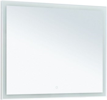 AQUANET Зеркало Гласс 100 белый LED - фото 280056