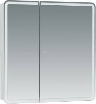 AQUANET Зеркальный шкаф Оптима 80 с LED подсветкой - фото 280426