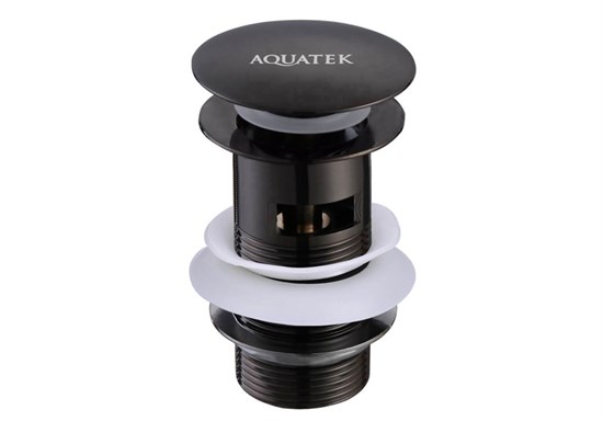 AQUATEK Сливной набор для раковины , матовый черный AQ6001MB AQ6001MB - фото 285066