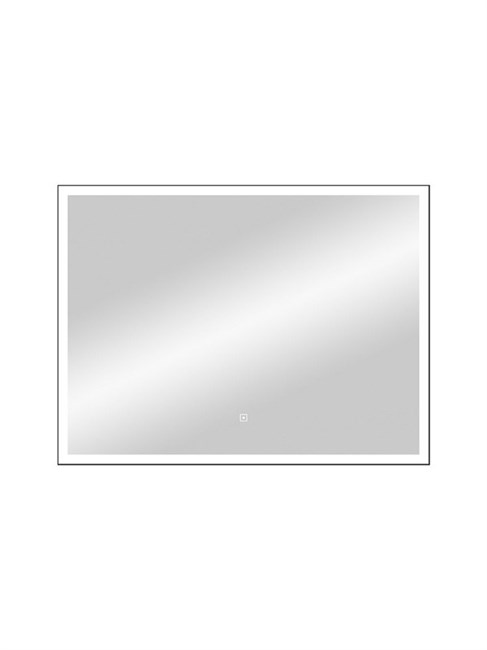 CONTINENT Зеркало с подсветкой прямоугольное (ШxВ) 60x80 см, сенсор, цвет черный ЗЛП183
