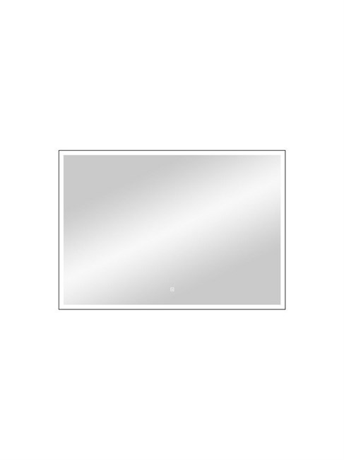 CONTINENT Зеркало с подсветкой прямоугольное (ШxВ) 70x100 см, сенсор, цвет черный ЗЛП188