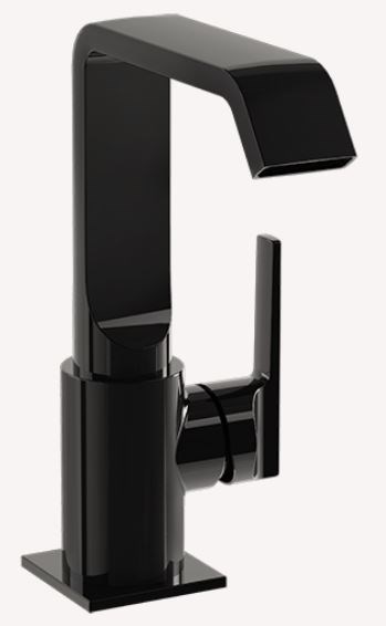 VITRA Suit Смеситель для раковины, глянцевый черный A4261639