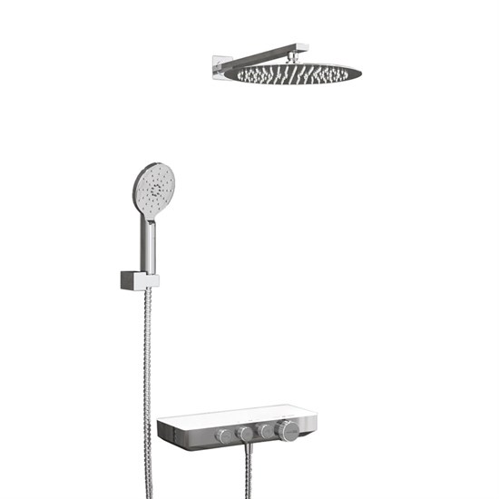 WASSERKRAFT A8599.090.116.010.127.011 Thermo Встраиваемый комплект для душа с верхней душевой насадкой и лейкой WASSERKRAFT A8599.090.116.010.127.011 Thermo - фото 300332