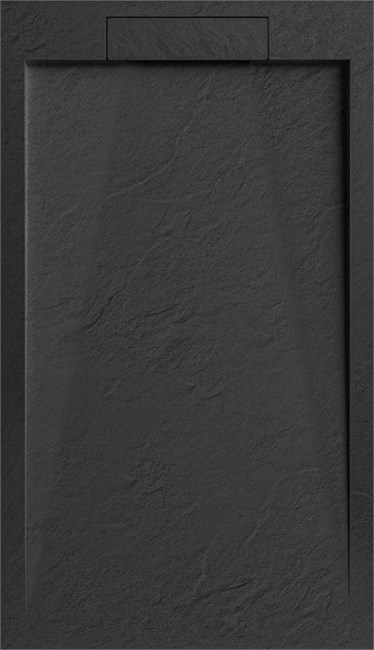 ESBANO Luxe Поддон из искусственного камня квадратный размер 90x90 см, цвет черный ESPLX 90B - фото 302990