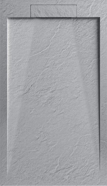 ESBANO Luxe Поддон из искусственного камня квадратный размер 100x100 см, цвет серый ESPLX 100G - фото 302993