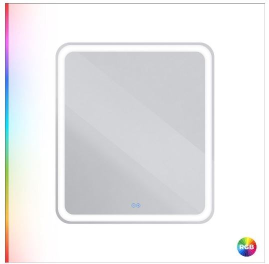 CEZARES Multicolore Зеркало прямоугольное со встроенной разноцветной подсветкой RGB и сенсорным выключателем, 12V, 220-240V, 700x800x30 CZR-SPC-MC-700-800-RGB-TCH - фото 303663