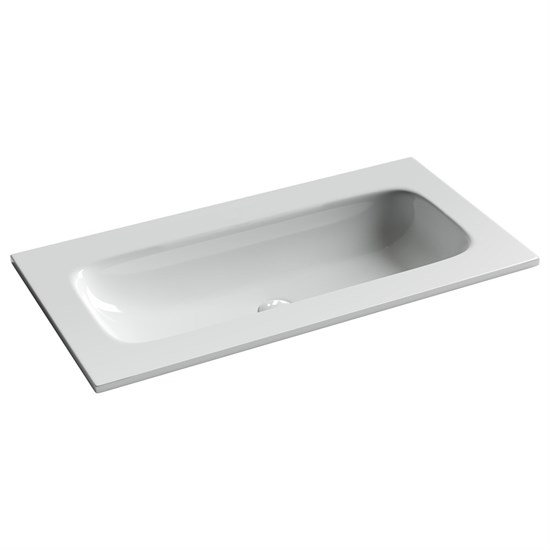 CERAMICA NOVA Grace Раковина накладная мебельная прямоугольная 910x457x137 без отверстия под смеситель цвет белый CN7019wx - фото 310944