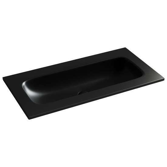 CERAMICA NOVA Grace Раковина накладная мебельная прямоугольная 910x457x137 без отверстия под смеситель 910*457*137 цвет черный матовый CN7019MBwx - фото 310952