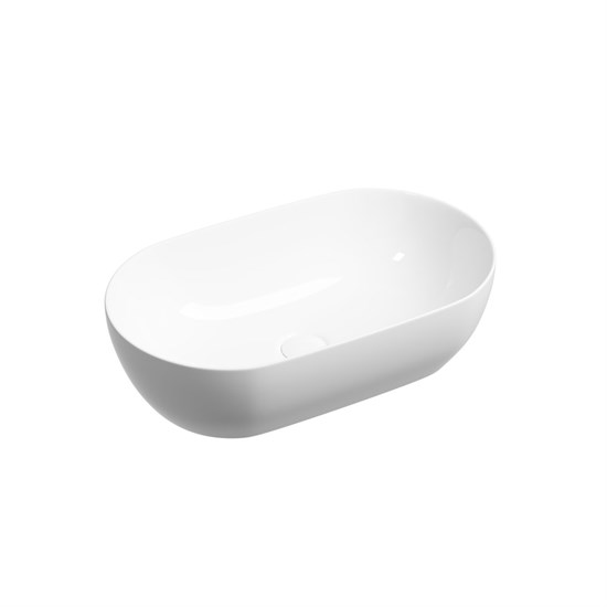 CERAMICA NOVA Twist Раковина накладная овальной формы 500x300x140 белый CN12001 - фото 311004