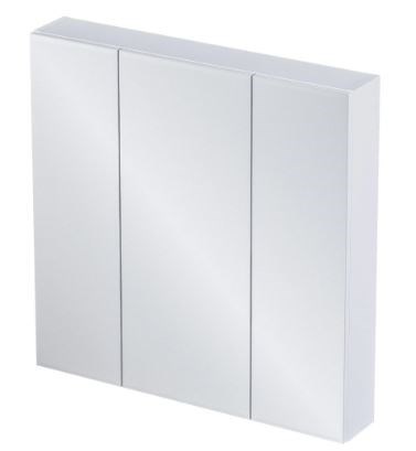 1MARKA Зеркальный шкафчик (ШxВ) 80x80 см, белый У37180 - фото 324616