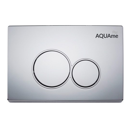 AQUAme Панель смыва для инсталляции, хром AQM4101CR - фото 325757
