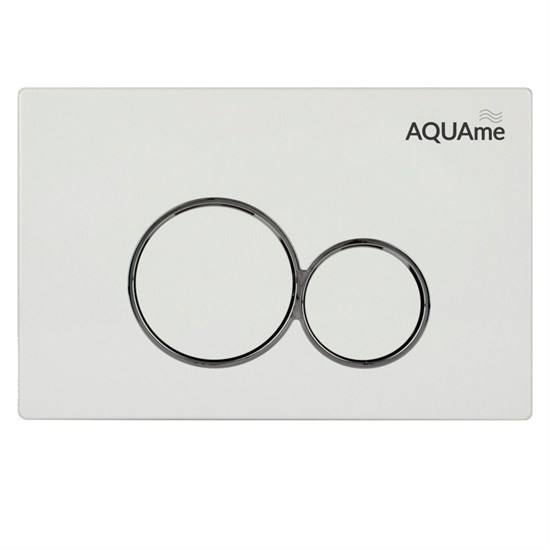 AQUAme Панель смыва для инсталляции, белый AQM4101W - фото 325761