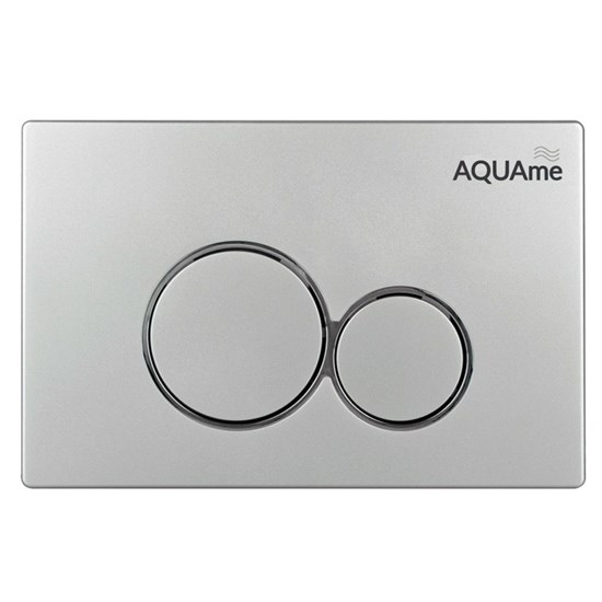 AQUAme Панель смыва для инсталляции, сатин AQM4101S - фото 325763